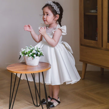 Satin Toddler Party Gowns 1-6 Years CHK208