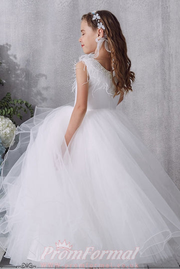 Black Tulle Children's Prom Dress (FGD301)