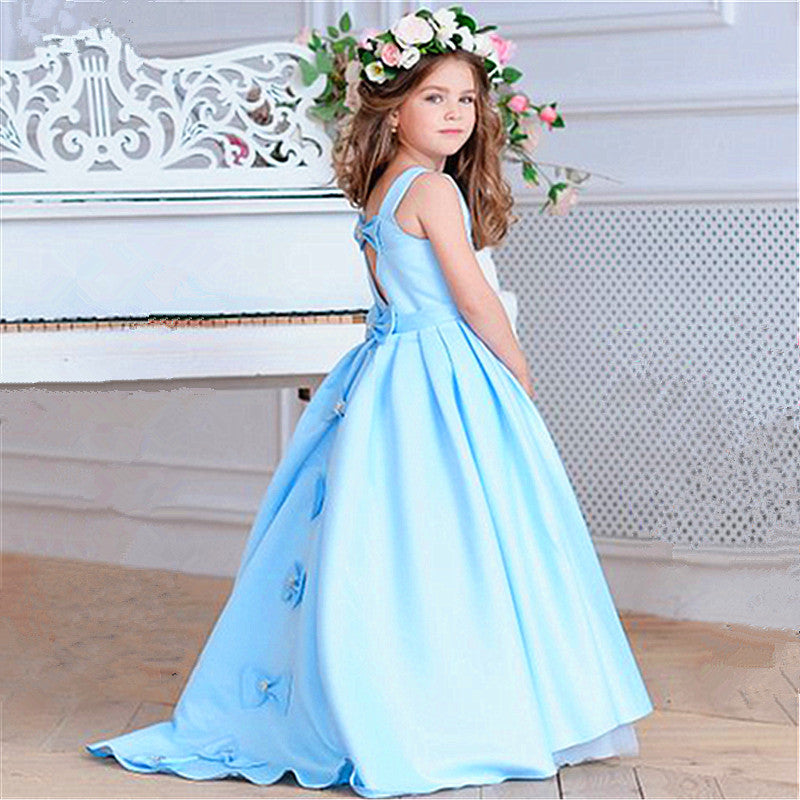 Sky Blue Princess Baby Toddler Pageant Dress FGD460