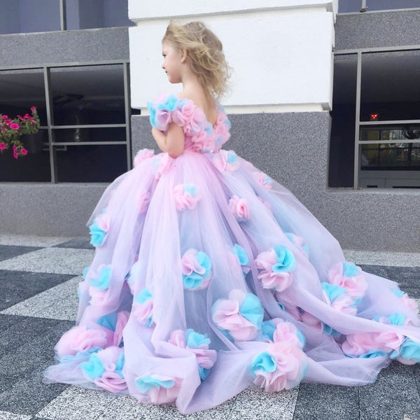 3D Flower Girl Dress main image 0