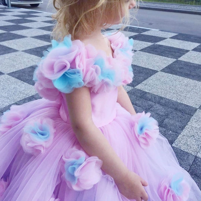 Elegant Baby Girl Flower Girl Dress Toddler Ball Gowns