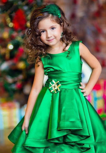 Kids High Low Flower Girl Dress BDBCH012