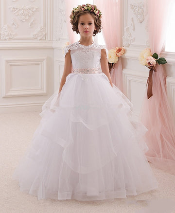 Lovely Tulle Princess Kids Flower Girl Dress BDCH0125