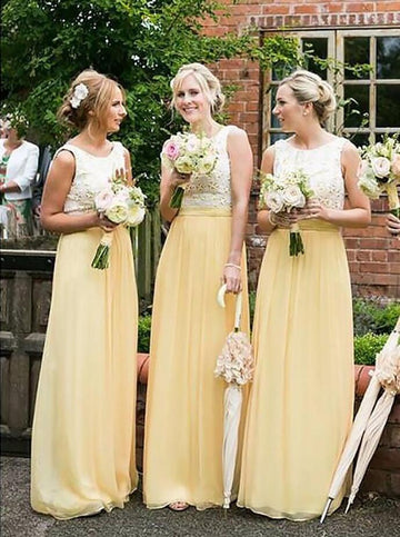 bright yellow bridesmaid dresses uk