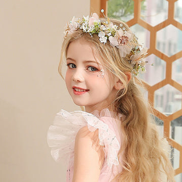 Wedding Flower Girl Headpieces with Pearls HP002