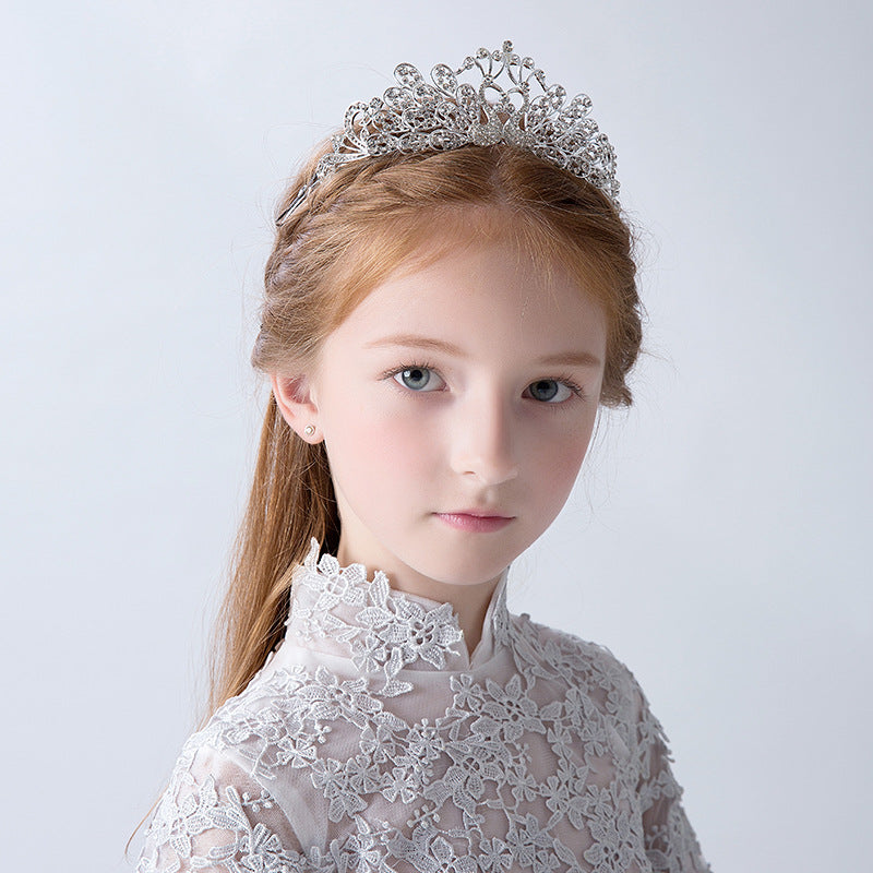 Girls Headpieces Princess Rhinestone Crown Headdress HP004