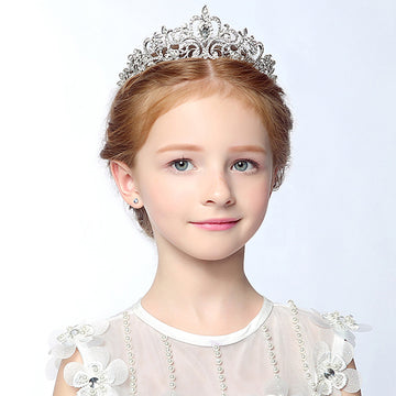 Girls Princess Headpieces Rhinestone Crown Headdress HP005