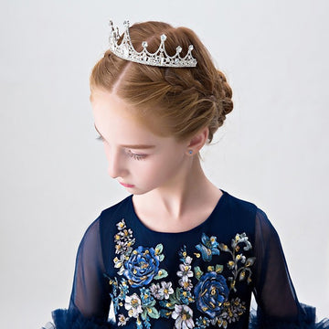 Girls Princess Headpieces Rhinestone Crown Headdress HP007