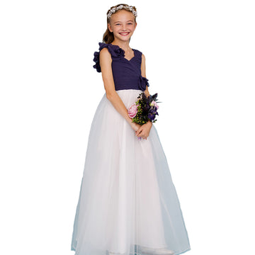 Junior Bridesmaid Dress Flower Girl Handmade Flowers BDJFGD021