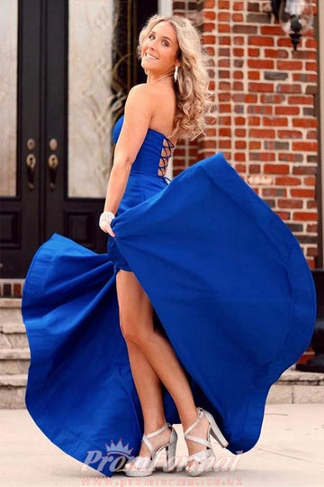 Mermaid Satin Royal Blue Prom Dress JTA3461