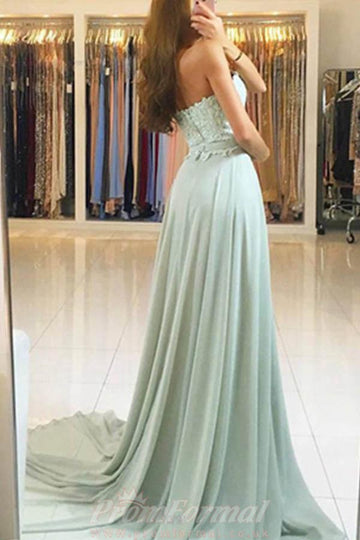 Sweetheart Lace Chiffon Prom Dress JTA4301