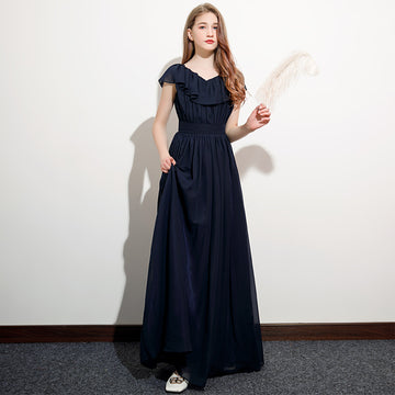 Chiffon Child Bridesmaid Dress Flower Girl Dress BDJFGD038