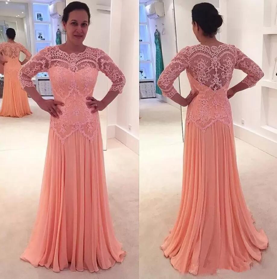 MMBD007 Long Sleeve Lace Mother Of The Bride Dress