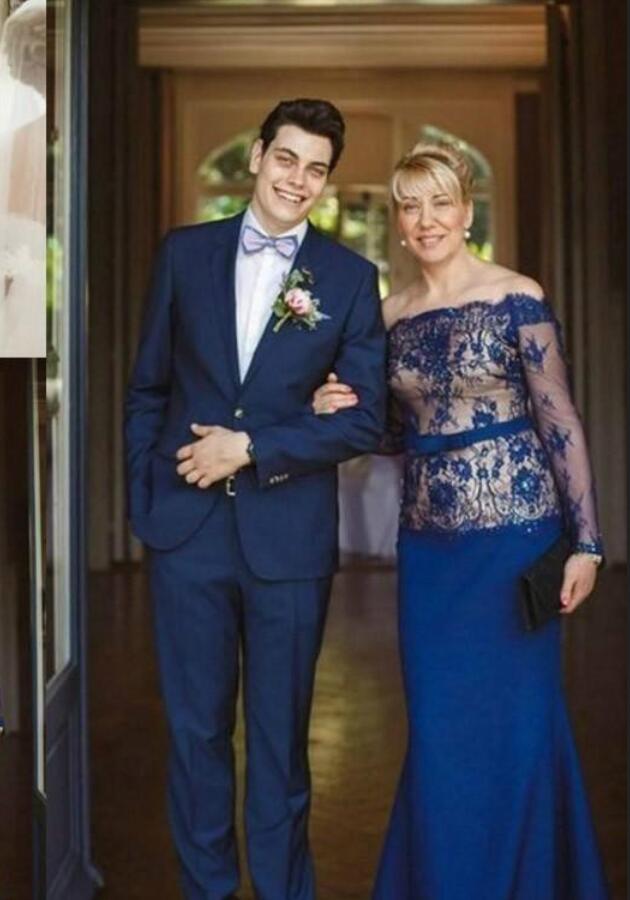 MMBD012 Royal Long Sleeve Lace Mother Of The Bride Dress