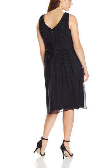 MMBD066 Short Black Plus Size Mother Of The Bride Dress