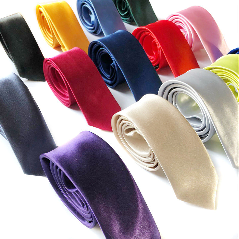 Men's Tie, Satin Skinny Tie