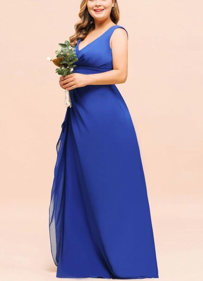 Evening Dresses Plus Size Royal Blue Bridesmaid Dresses Uk PPBD064 Royal Blue V Neck Plus Size Bridesmaid Dress Evening Dresses Plus Size Royal Blue Bridesmaid Dresses Uk PPBD064 Royal Blue V Neck Plus Size Bridesmaid Dress