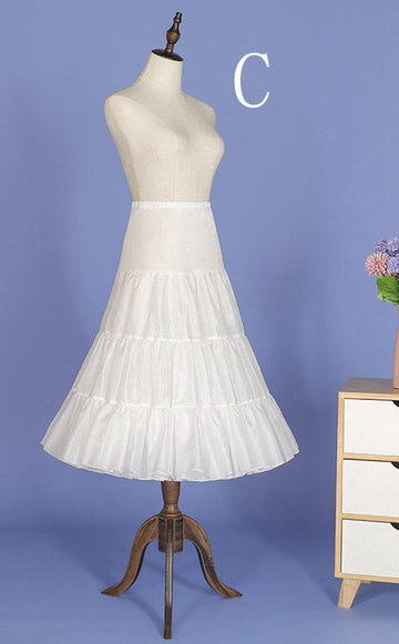 Tea-length Bridal Dress Petticoat Puffy Prom Dress Underskirt PS003