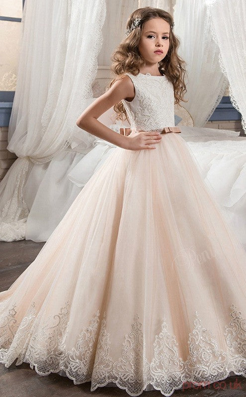 Princess Sleeveless Kids Prom Dress for Girls CH0113