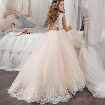 Princess Sleeveless Kids Prom Dress for Girls CH0113