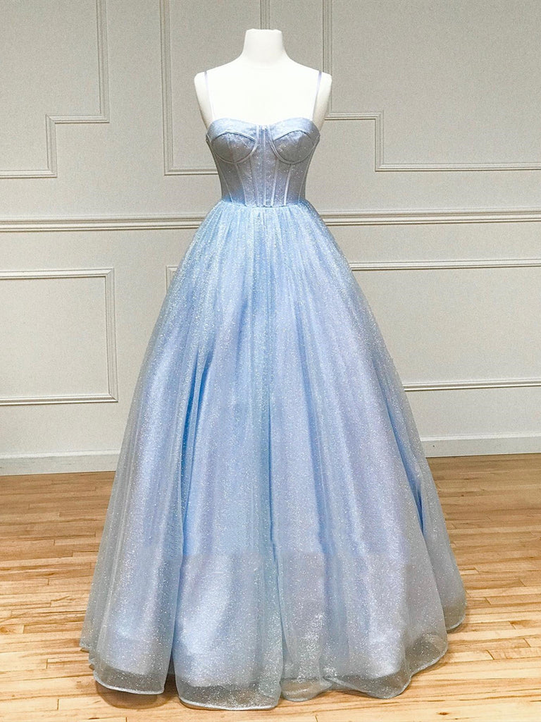 Blue Formal Graduation Dress REALS053