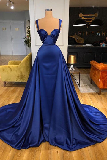 Royal Blue Straps Sweetheart Evening Dress REALS208