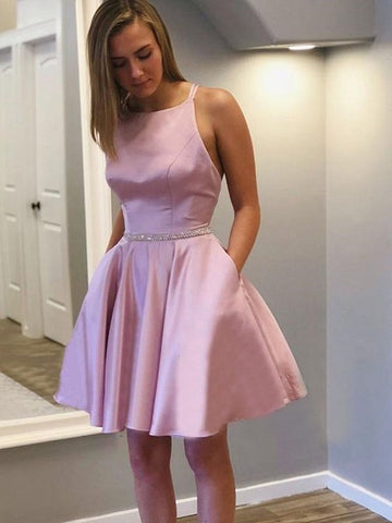 Short Pink Junior Prom Dress SHORT127