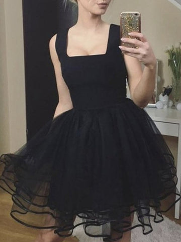 Classic Short Black Junior Prom Dress SHORT130