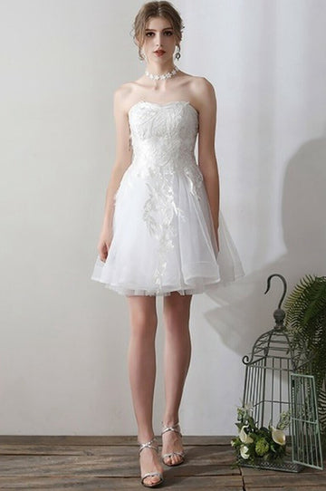 Lace Short Sweetheart Bridal Dress SWD001