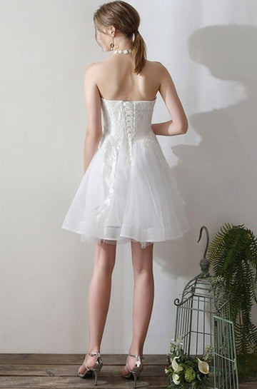 Lace Short Sweetheart Bridal Dress SWD001