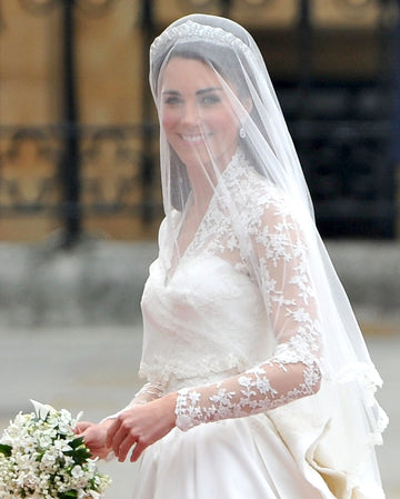 Kate Middleton Lace Inspired Veil Princess Elbow Length Veil 1.5m VE002