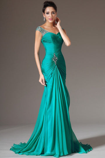 Jade 100D Chiffon Sheath/Column Sweetheart Morther Bridesmaid Formal Dress(BDJT1345)